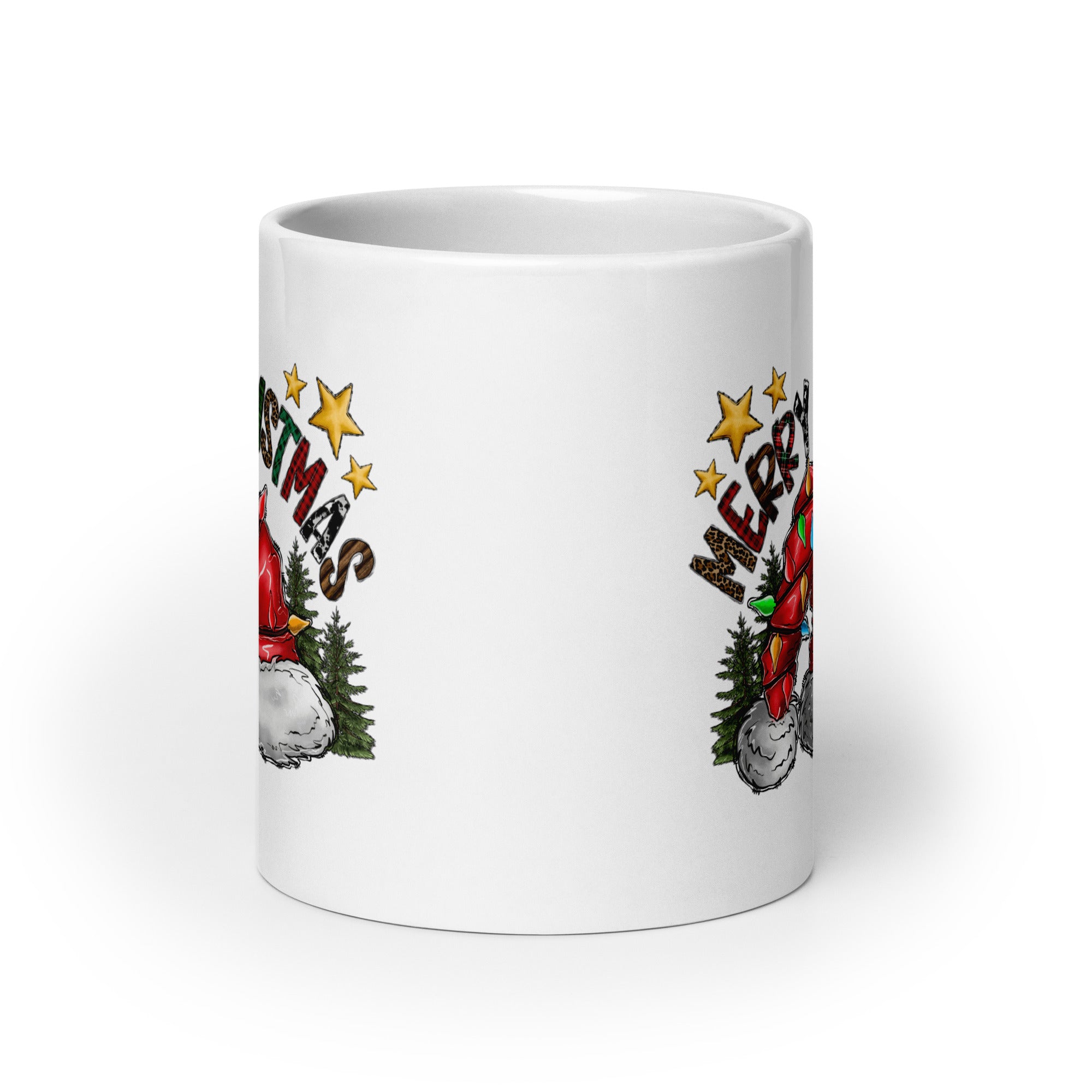 Merry Xmas White glossy mug-Phoenix Styles