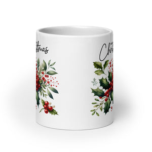 Merry Chritsmas White glossy mug-Phoenix Styles