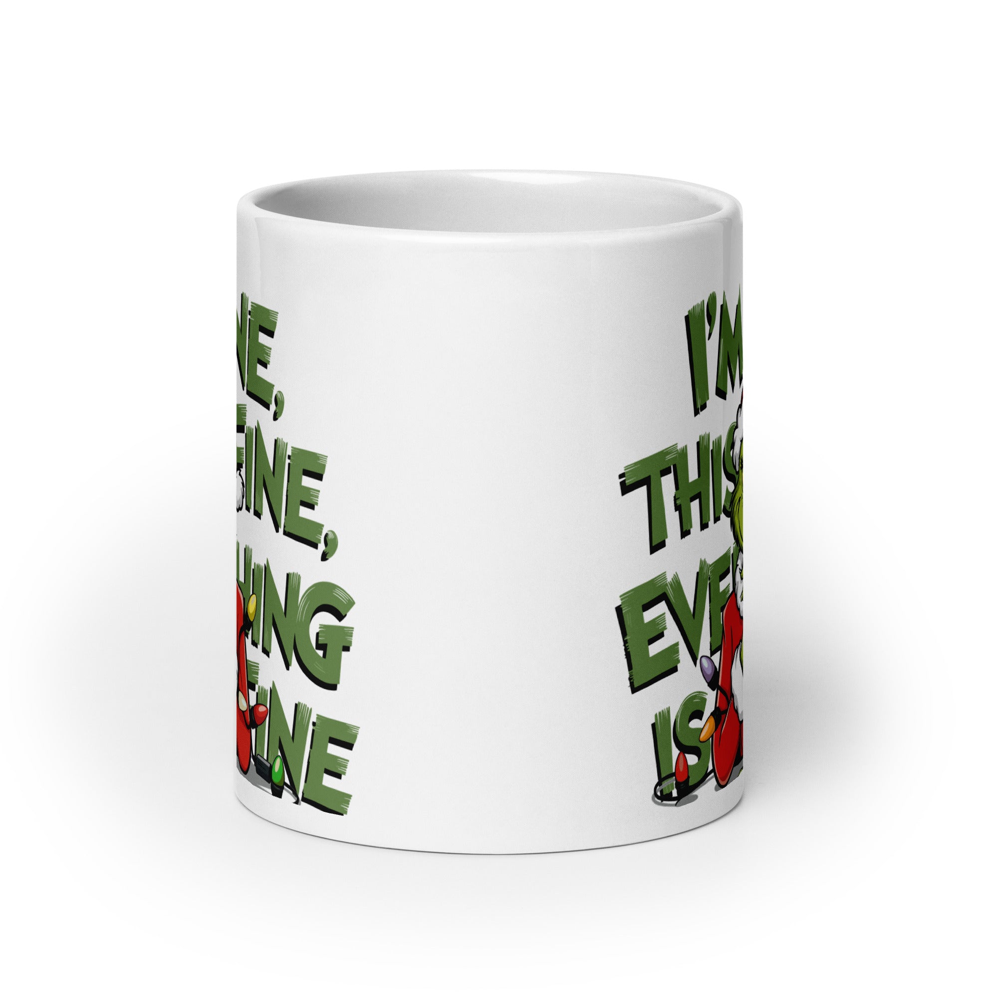 I'M Fine White glossy mug-Phoenix Styles