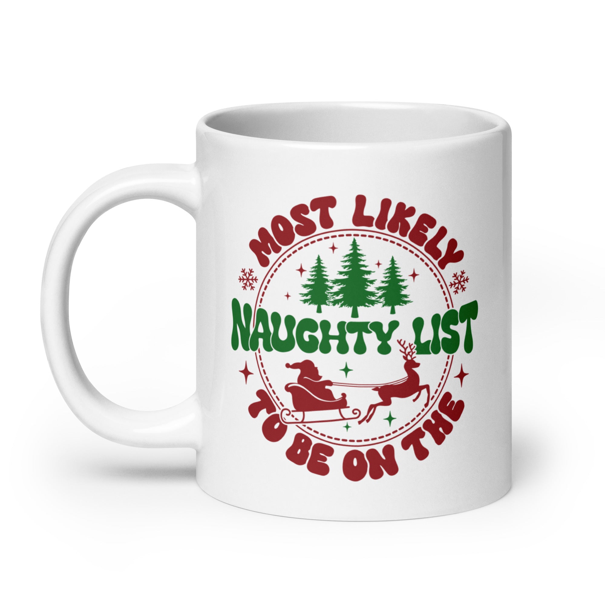 Most Likely To Be On The Naughty List White glossy mug-Phoenix Styles