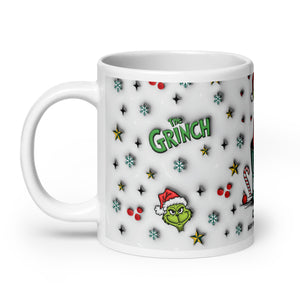 Caution: May Cause Heart Growth White glossy mug-Phoenix Styles