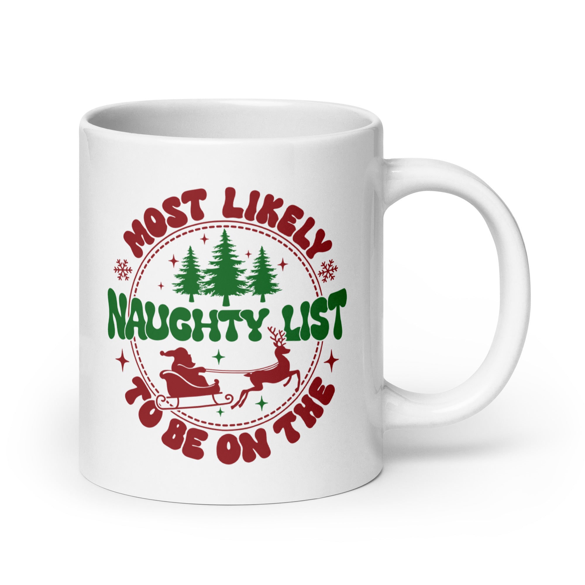 Most Likely To Be On The Naughty List White glossy mug-Phoenix Styles