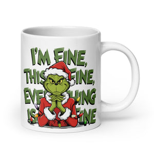 I'M Fine White glossy mug-Phoenix Styles