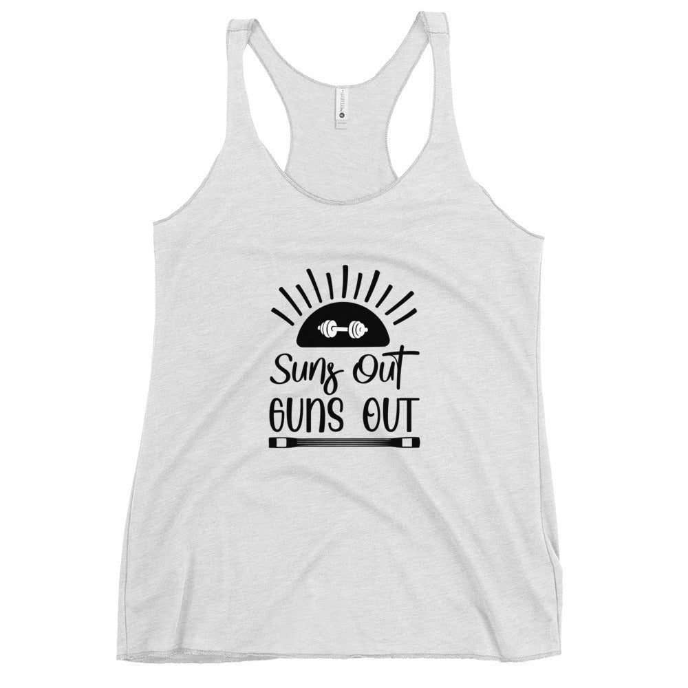 Suns Up Guns Out Women's Racerback Tank-Phoenix Styles