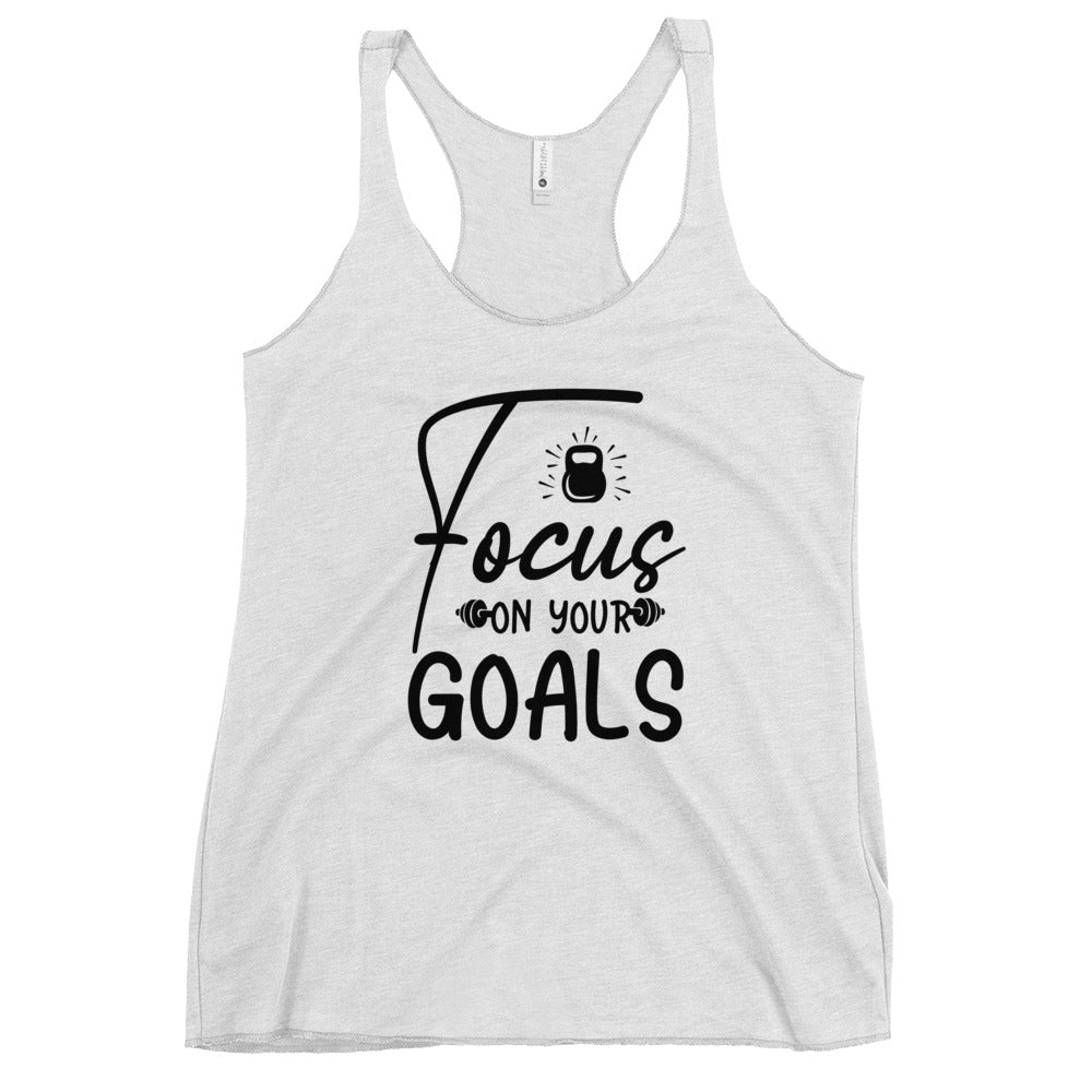 Focus On Your Goals Women's Racerback Tank-Phoenix Styles