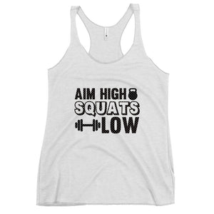 Aim High Squats Low Women's Racerback Tank-Phoenix Styles