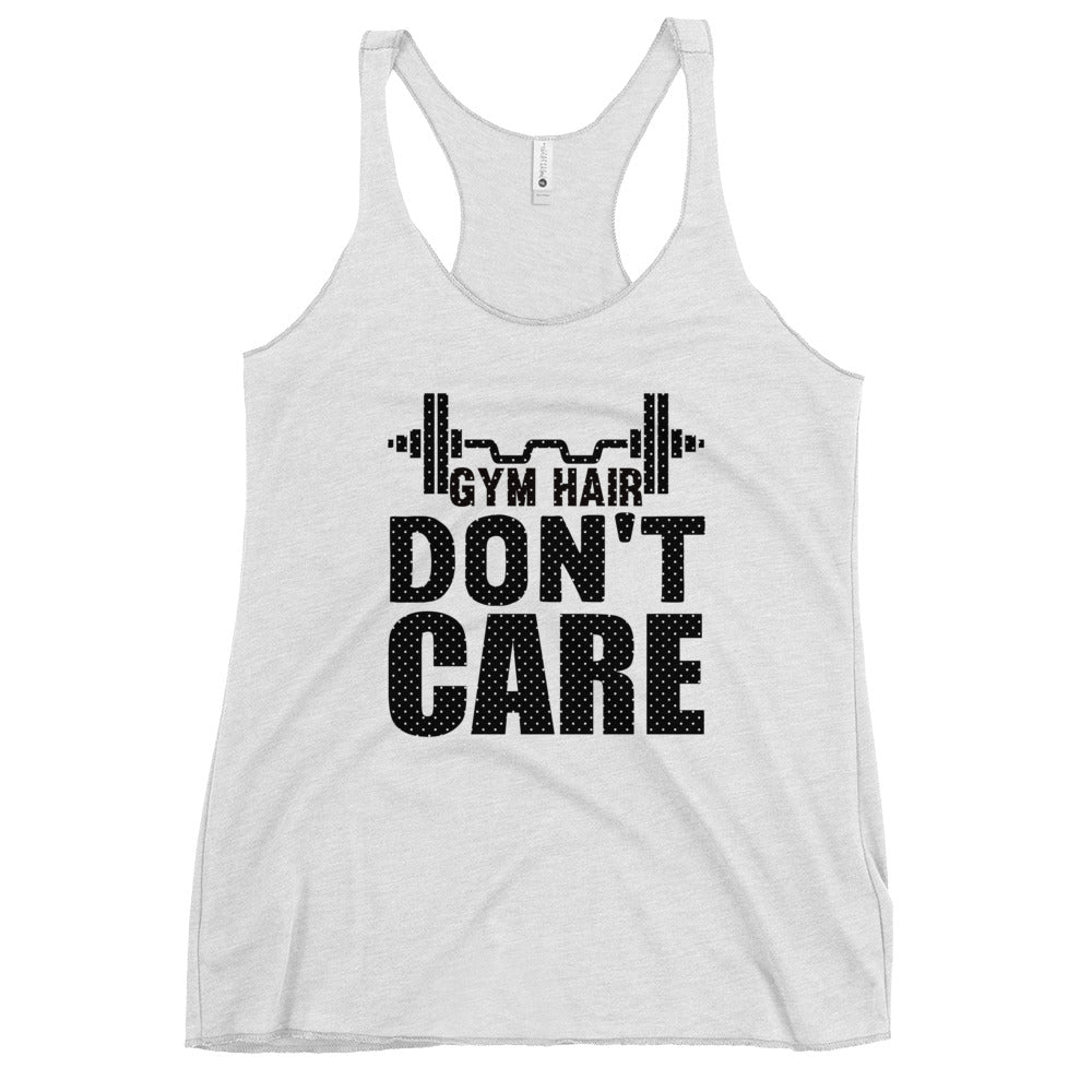 Gym Hair Don't Care Women's Racerback Tank-Phoenix Styles