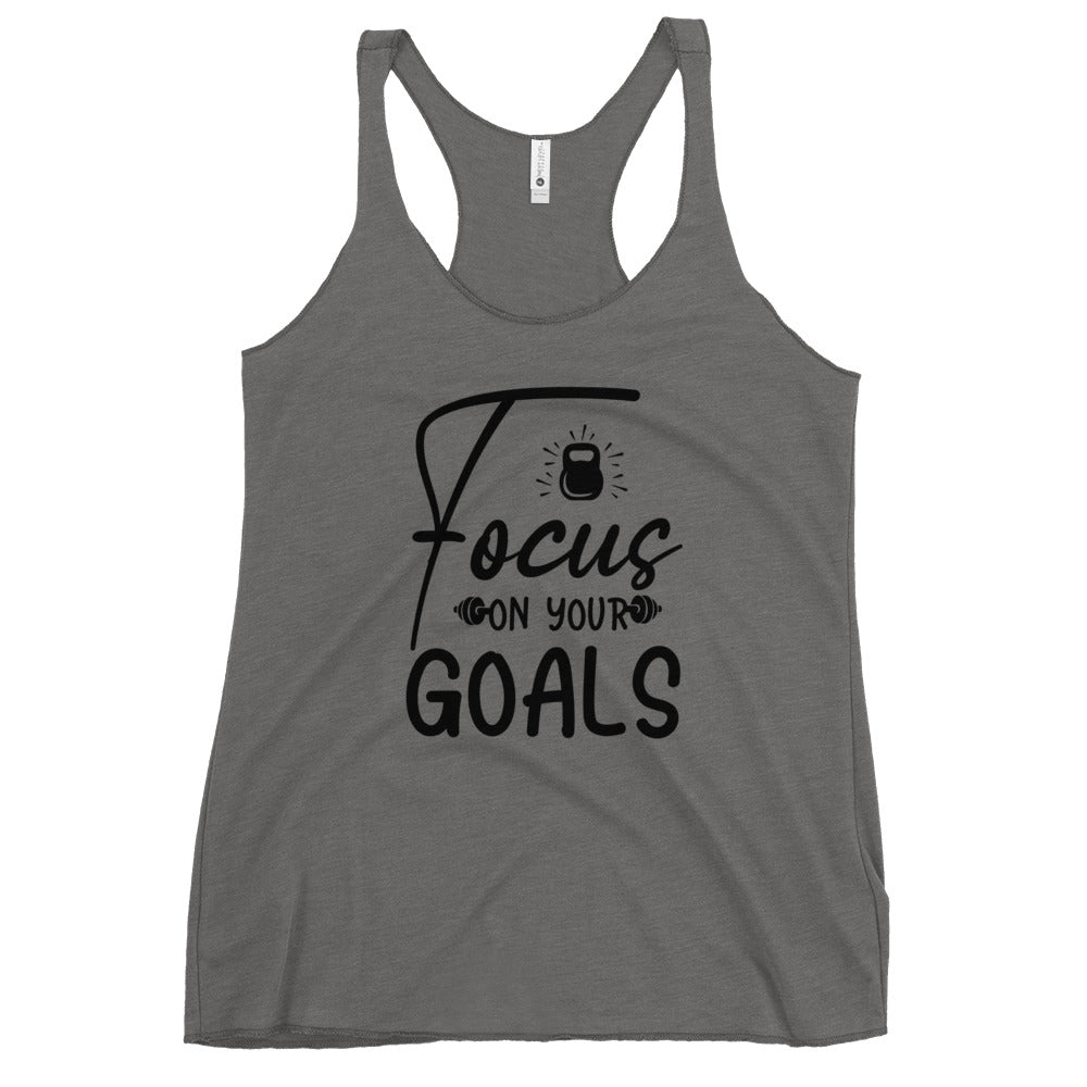 Focus On Your Goals Women's Racerback Tank-Phoenix Styles