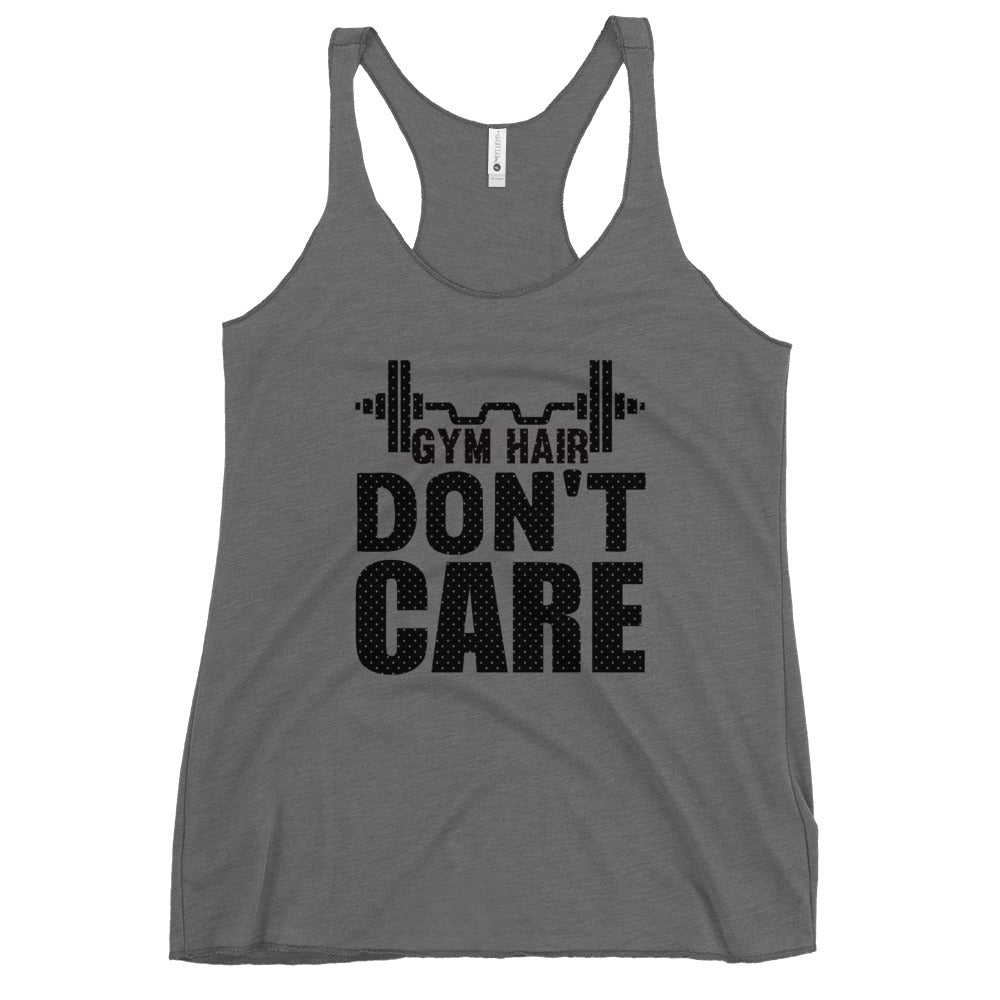 Gym Hair Don't Care Women's Racerback Tank-Phoenix Styles