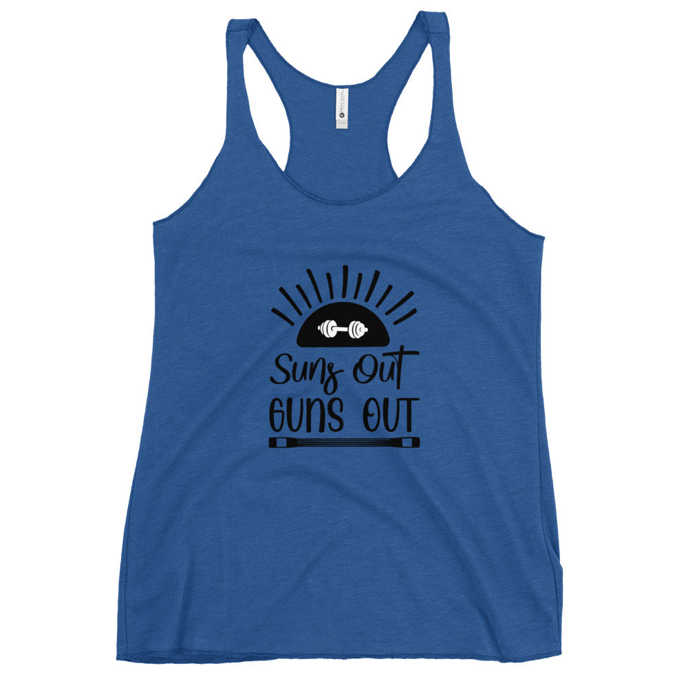 Suns Up Guns Out Women's Racerback Tank-Phoenix Styles