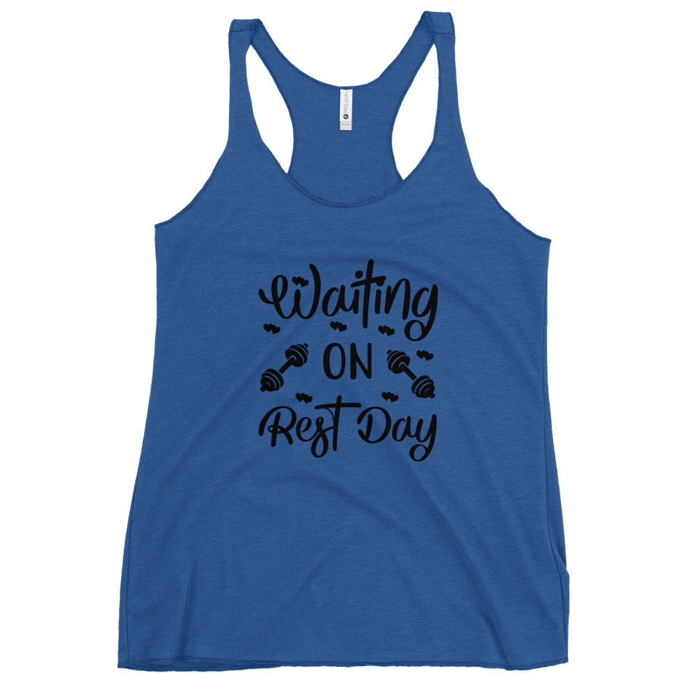 Waiting On Rest Day Women's Racerback Tank-Phoenix Styles