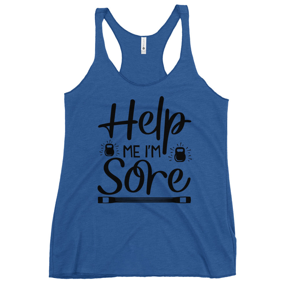 Help Me I'm Sore Women's Racerback Tank-Phoenix Styles