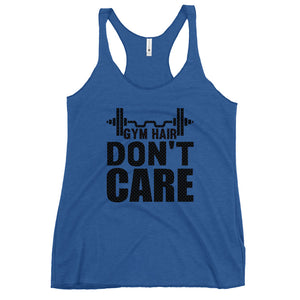 Gym Hair Don't Care Women's Racerback Tank-Phoenix Styles