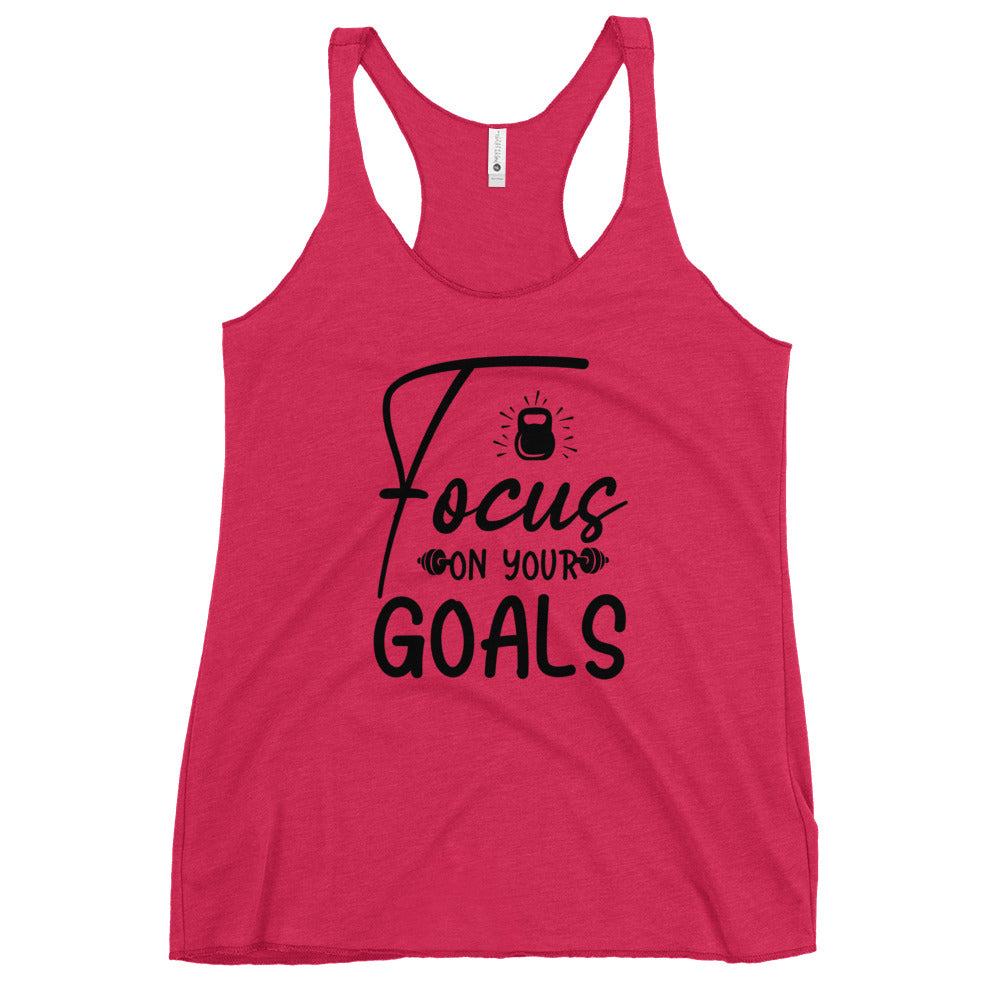 Focus On Your Goals Women's Racerback Tank-Phoenix Styles