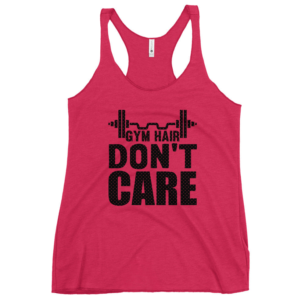 Gym Hair Don't Care Women's Racerback Tank-Phoenix Styles