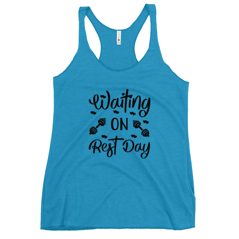 Waiting On Rest Day Women's Racerback Tank-Phoenix Styles