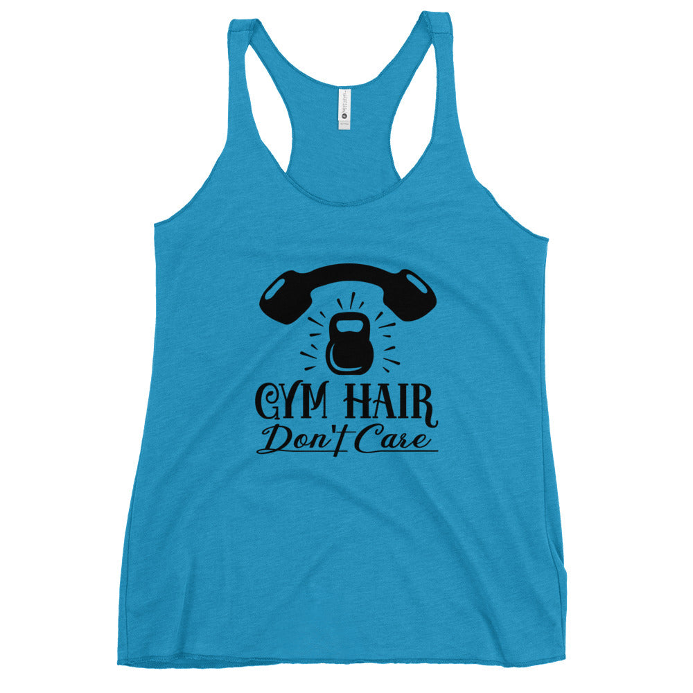 Gym Hair Dont Care Women's Racerback Tank-Phoenix Styles