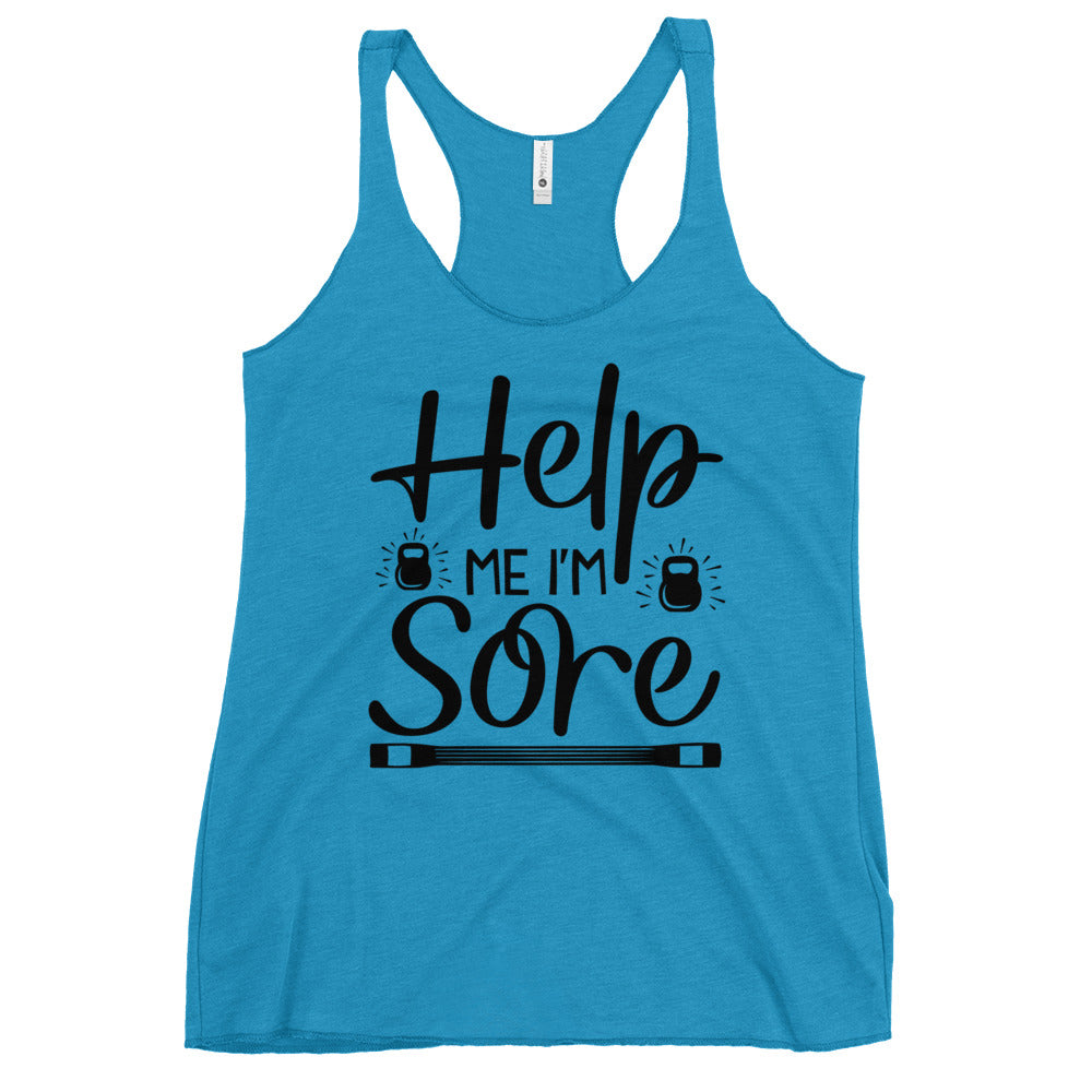 Help Me I'm Sore Women's Racerback Tank-Phoenix Styles