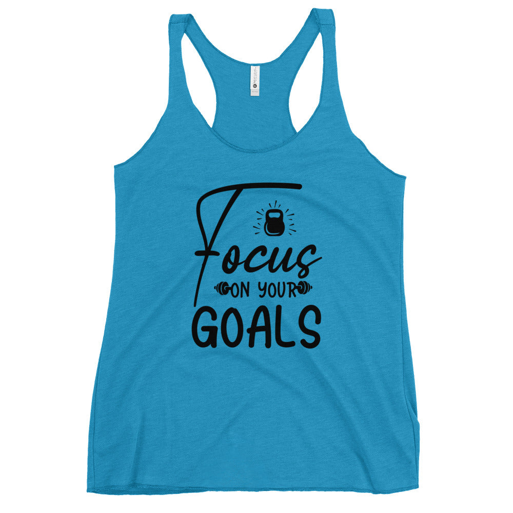 Focus On Your Goals Women's Racerback Tank-Phoenix Styles