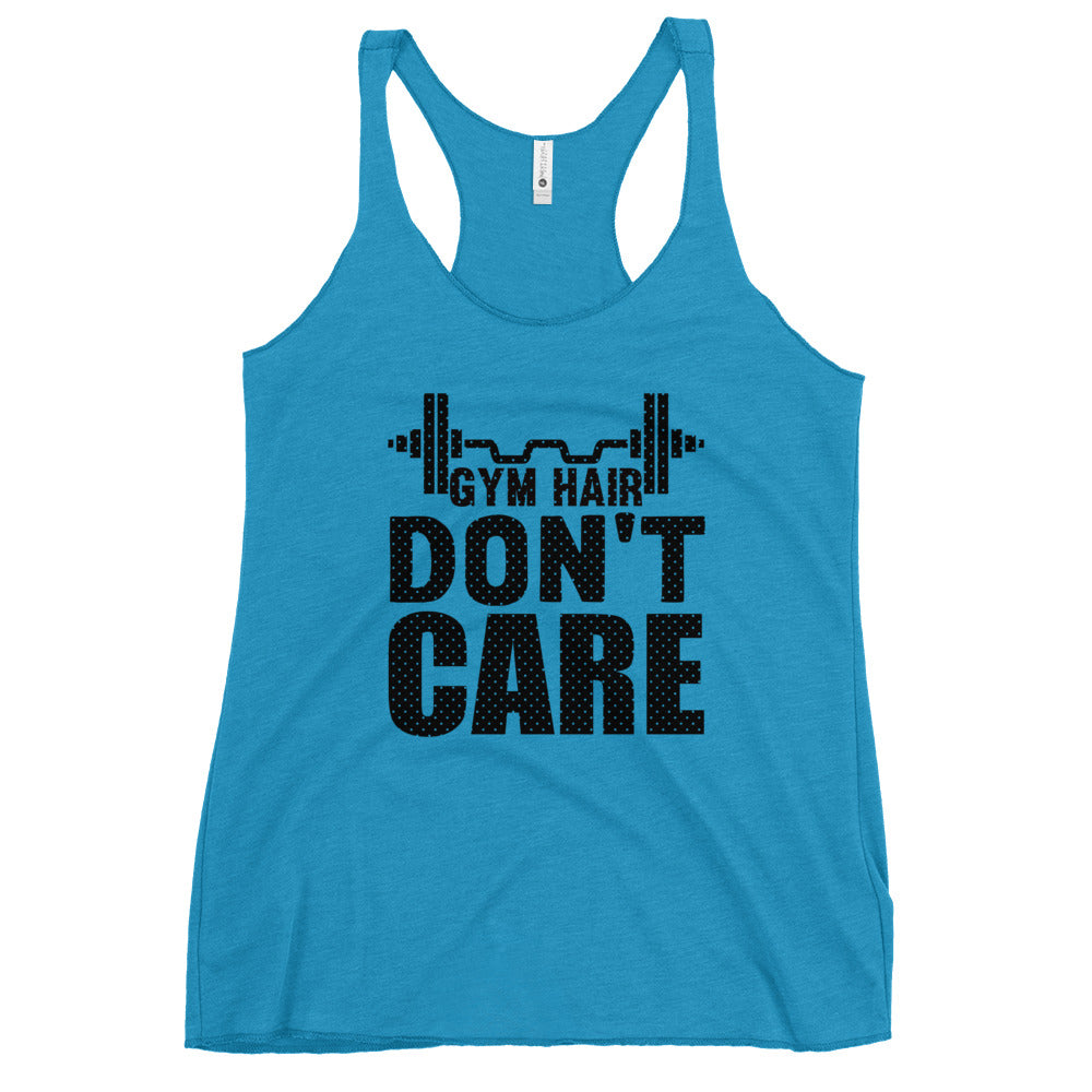 Gym Hair Don't Care Women's Racerback Tank-Phoenix Styles