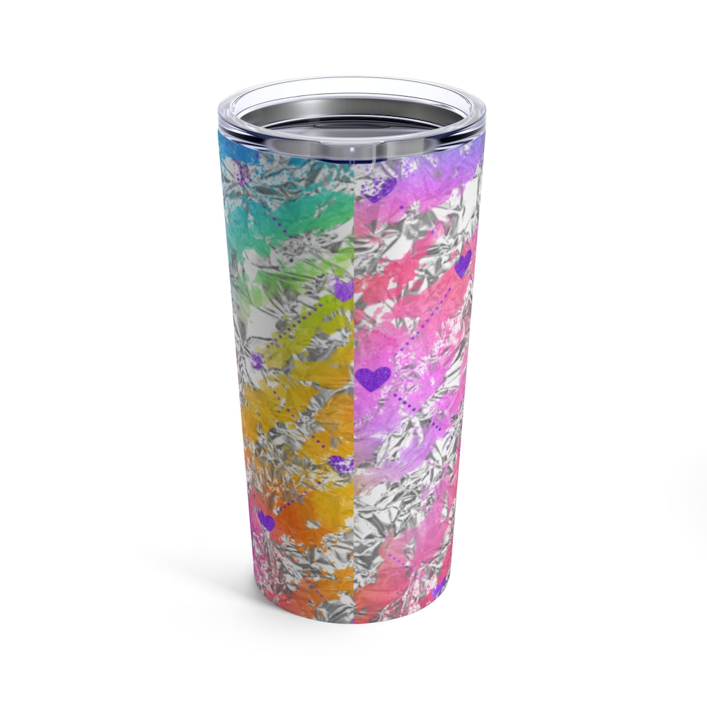 Blue Hearts Tumbler 20oz-Phoenix Styles