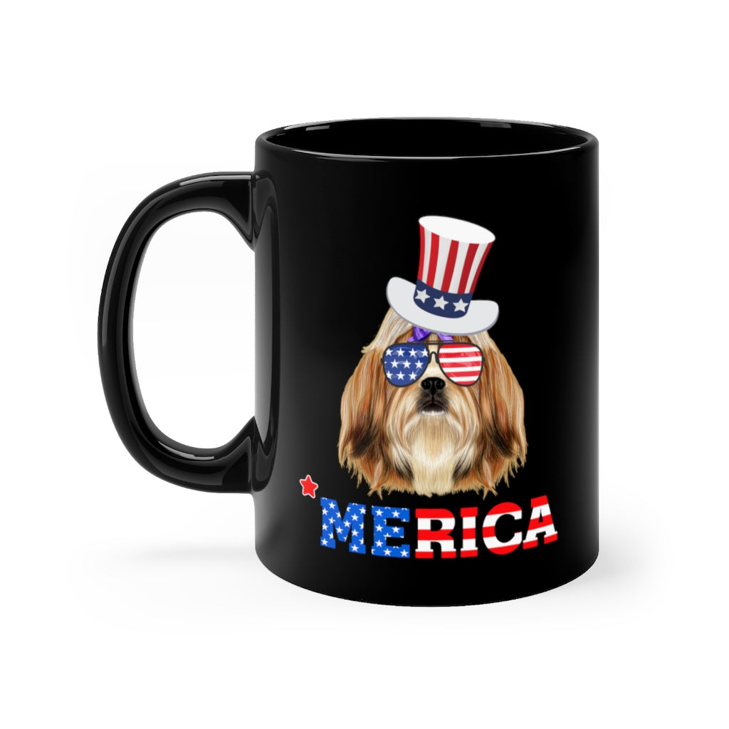 Shih Tzu Black Mug 11oz-Phoenix Styles