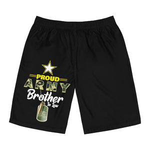 Proud Army Brother In Law Board Shorts-Phoenix Styles