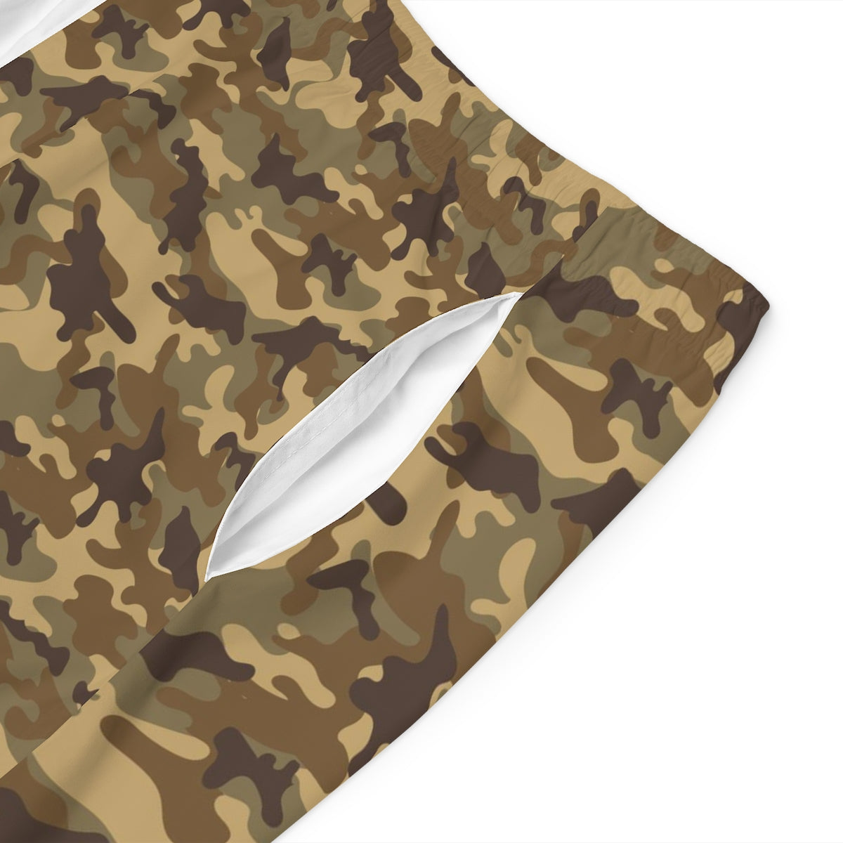 Proud Veteran Camo Shoes White Board Shorts-Phoenix Styles