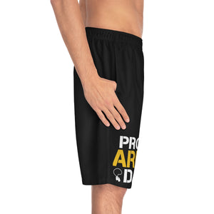 Proud Army Dad Camo Board Shorts-Phoenix Styles