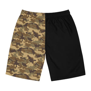 Proud Veteran Camo Shoes Board Shorts-Phoenix Styles