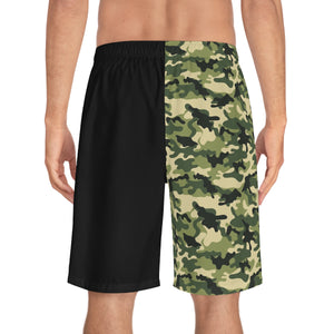 Proud Army Husband Board Camoflauge Shorts-Phoenix Styles