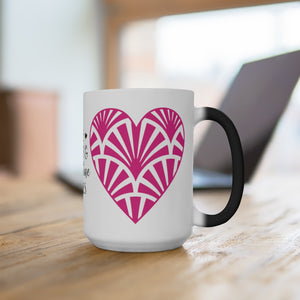 Love Kisses Valentine Wishes Color Changing Mug-Phoenix Styles