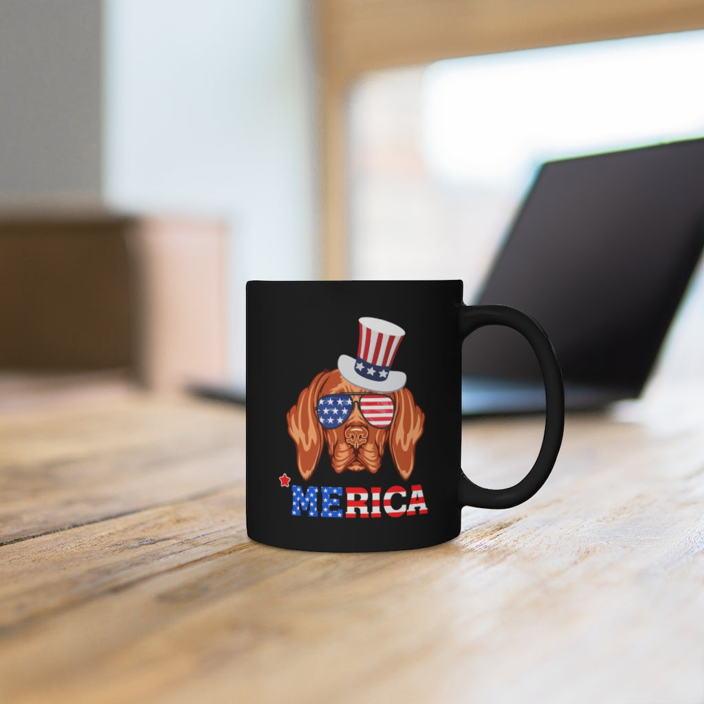 Vizsla Black Mug 11oz-Phoenix Styles