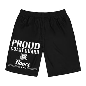 Proud Coast Guard Fiance Board Shorts-Phoenix Styles