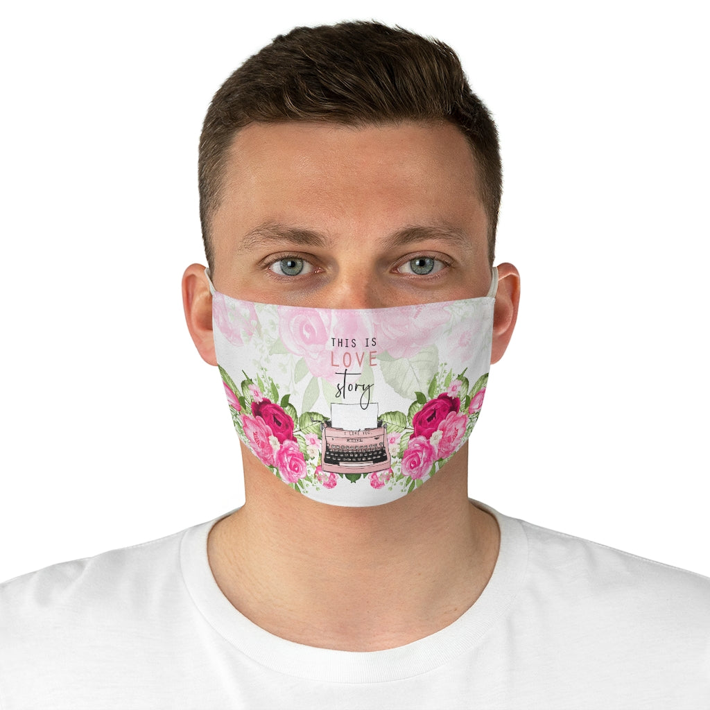 This Is Love Story Fabric Face Mask-Phoenix Styles