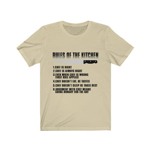 Rules Of The Kitchen Unisex Jersey Short Sleeve Tee-Phoenix Styles