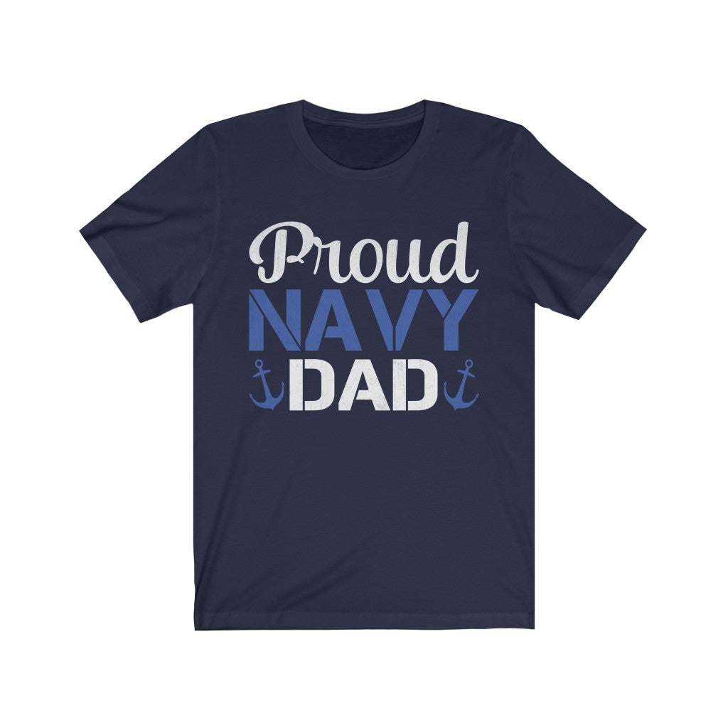 Proud Navy Dad Jersey Short Sleeve Tee-Phoenix Styles