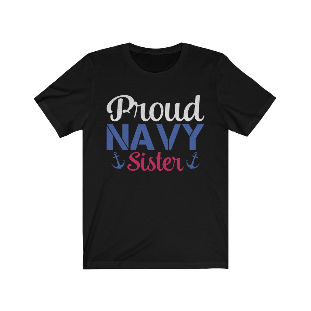 Proud Navy Sister Jersey Short Sleeve Tee-Phoenix Styles