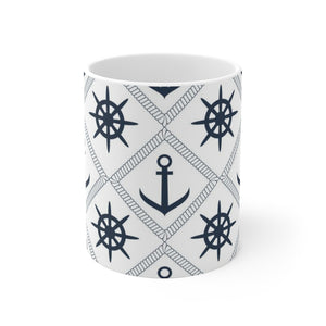 Anchor And Steering Wheel Mug-Phoenix Styles