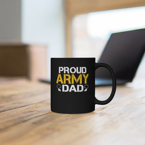 Proud Army Dad Black Mug 11oz-Phoenix Styles