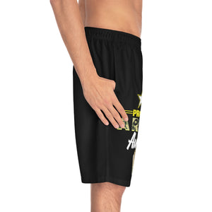 Proud Army Auntie Board Shorts-Phoenix Styles