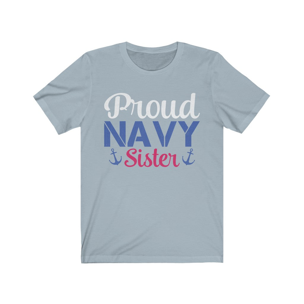 Proud Navy Sister Jersey Short Sleeve Tee-Phoenix Styles