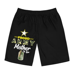 Proud Army Mother In Law Board Shorts-Phoenix Styles