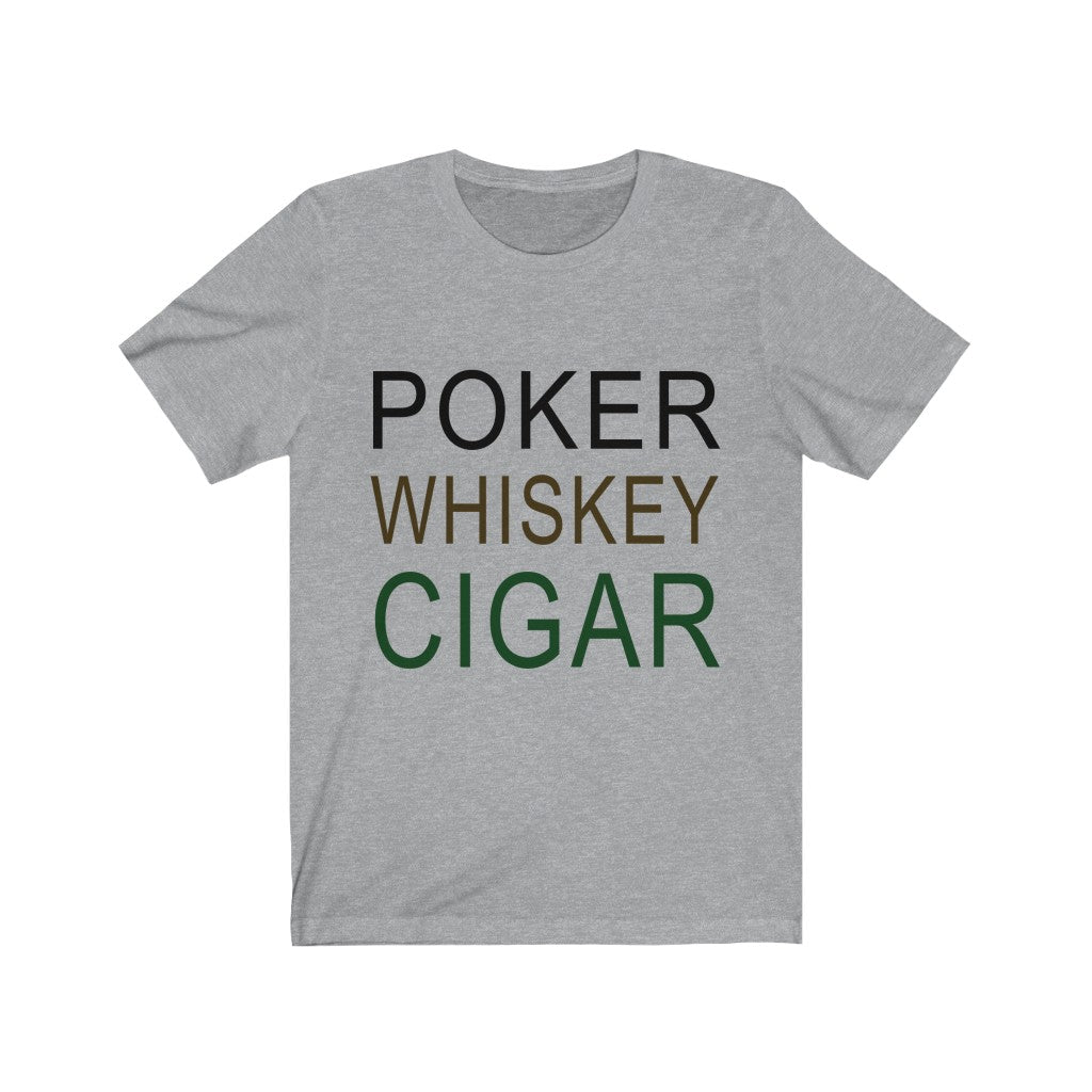 Poker Whiskey Cigar Tee-Phoenix Styles