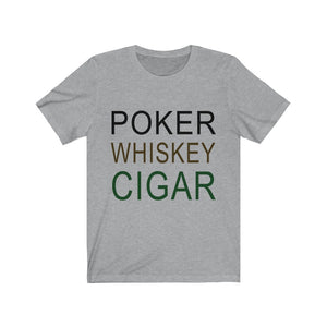 Poker Whiskey Cigar Tee-Phoenix Styles