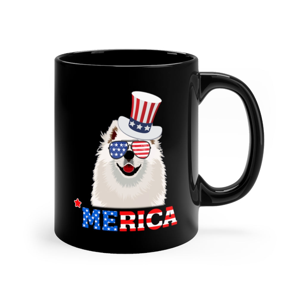 Samoyed Black Mug 11oz-Phoenix Styles