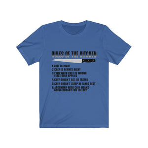 Rules Of The Kitchen Unisex Jersey Short Sleeve Tee-Phoenix Styles