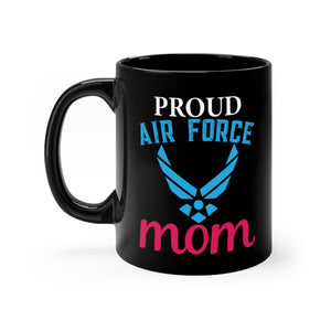 Proud Air Force Mom Black Mug 11oz-Phoenix Styles