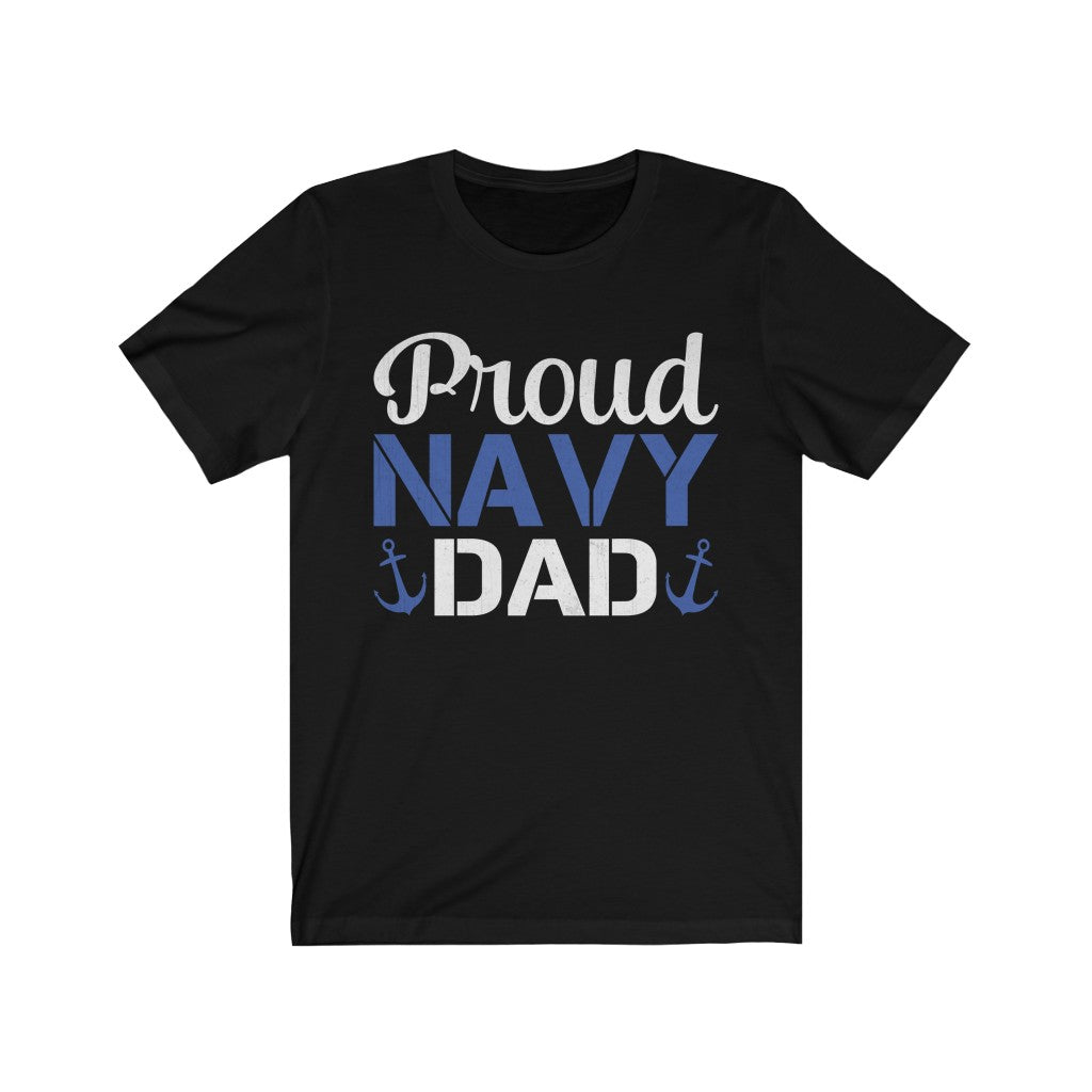 Proud Navy Dad Jersey Short Sleeve Tee-Phoenix Styles