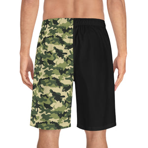 Proud Military Aunt Camoflauge Board Shorts-Phoenix Styles